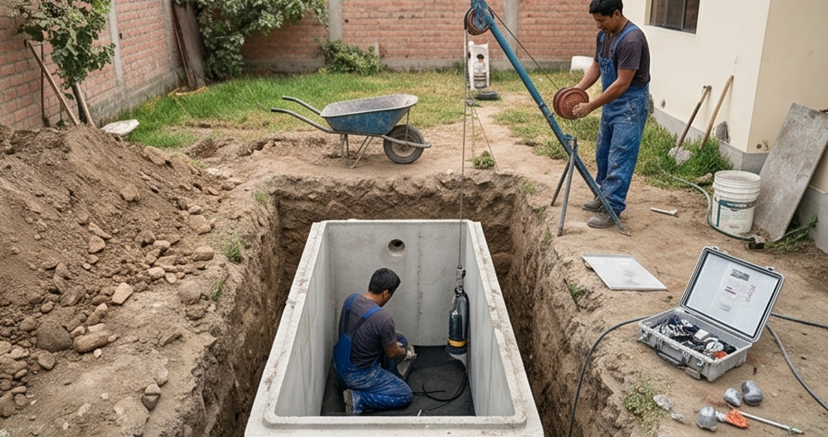 Cisterna bajo suelo